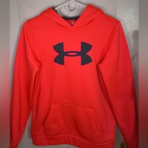 Under Armour Electric Crimson Color Sweater W/ A Hoodie